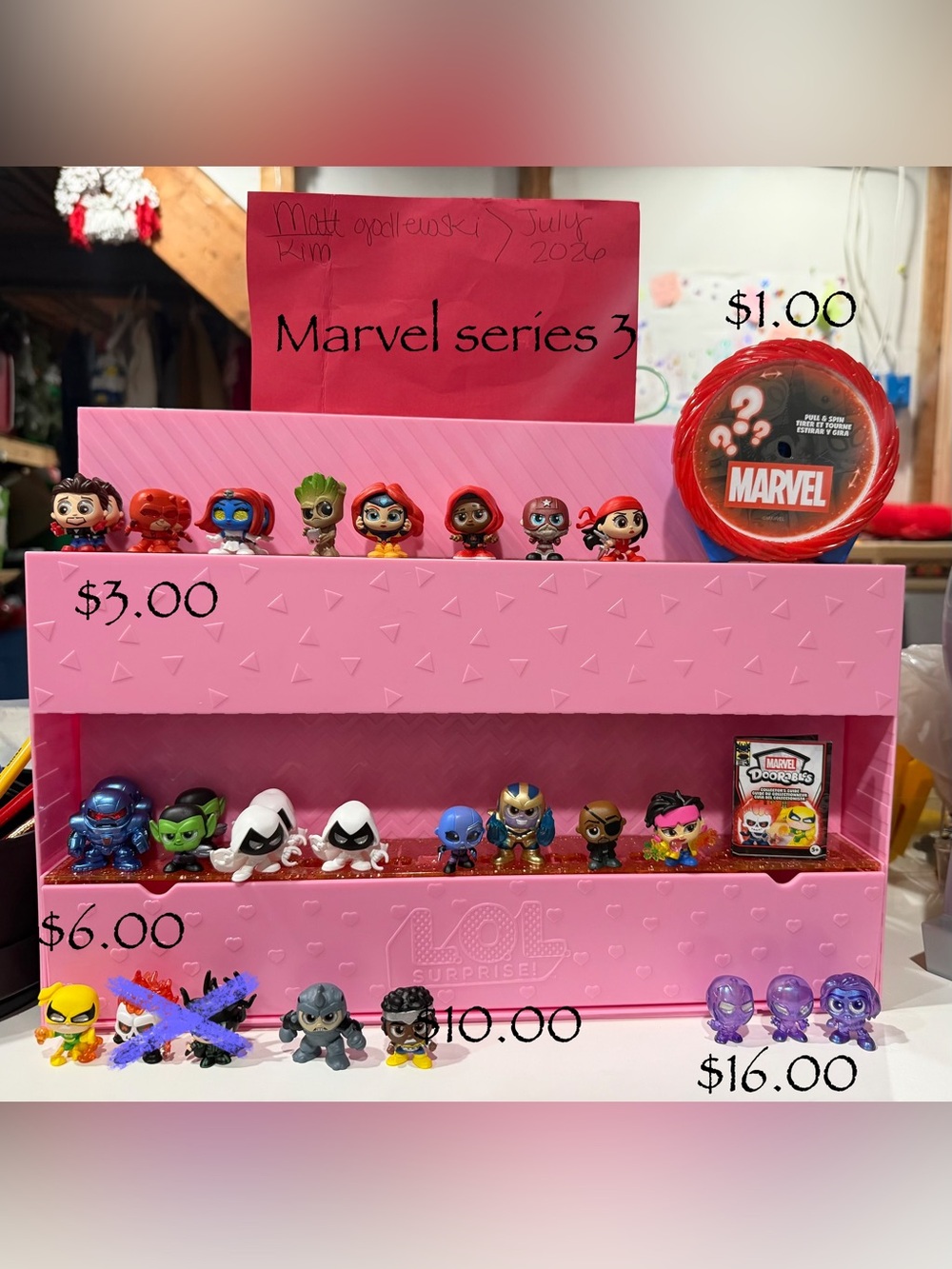 Disney Doorables Marvel series 3 **pricing in photo**